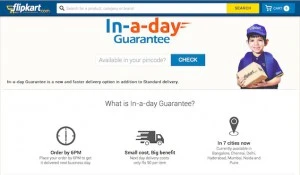 Flipkart Also Announced its One Day Shipping