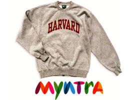 Harvard Apparel line, Exclusive launch from Myntra in August 2014
