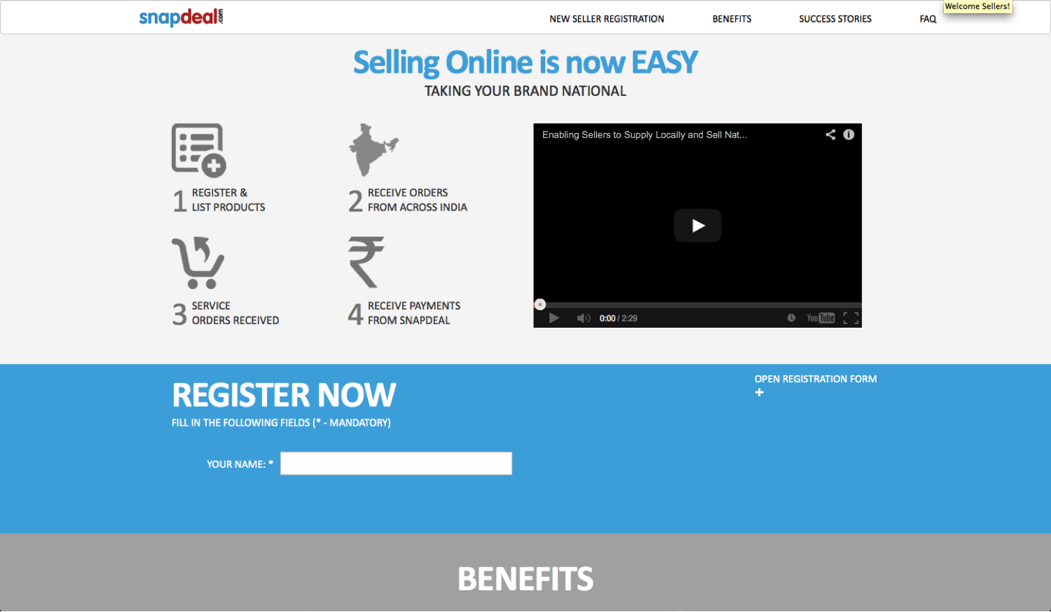 Start selling on Snapdeal in just 4 hours !!