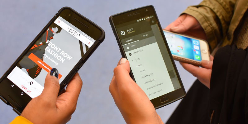 E-tailers push shopping via their mobile apps with promotions & discounts