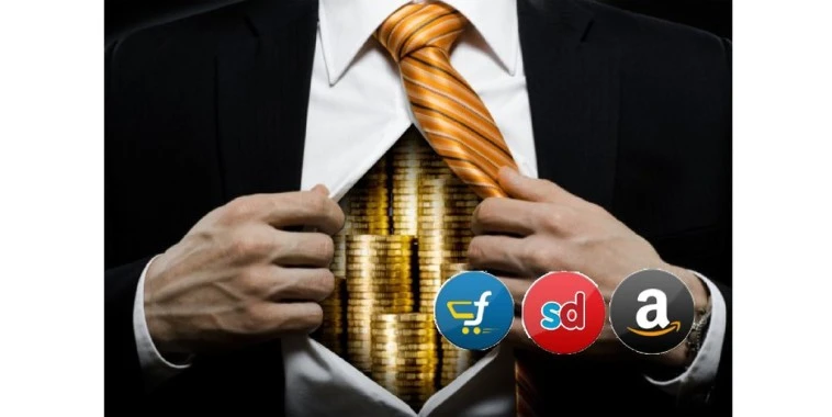 Big Guns of Ecommerce, Amazon, Flipkart & Snapdeal battle it out for the top position