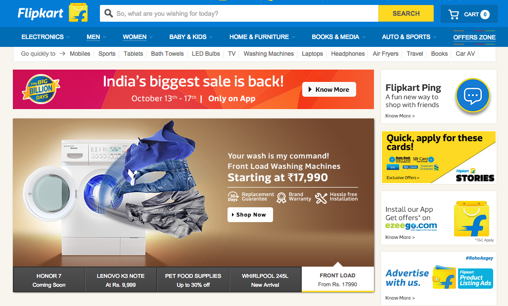 Perfect homepage- every ecommerce company’s desire for better conversion rates