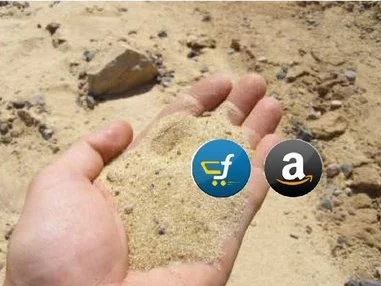 Duo use sand to cheat Amazon, Flipkart