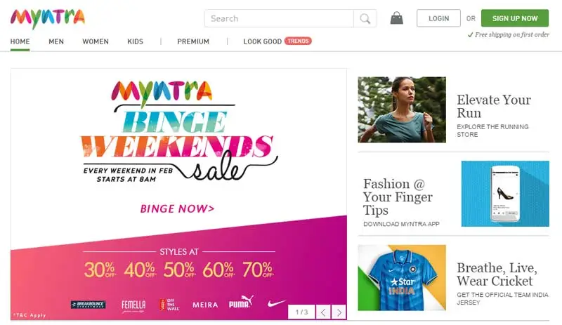 15-20% of sales to come from website: Myntra