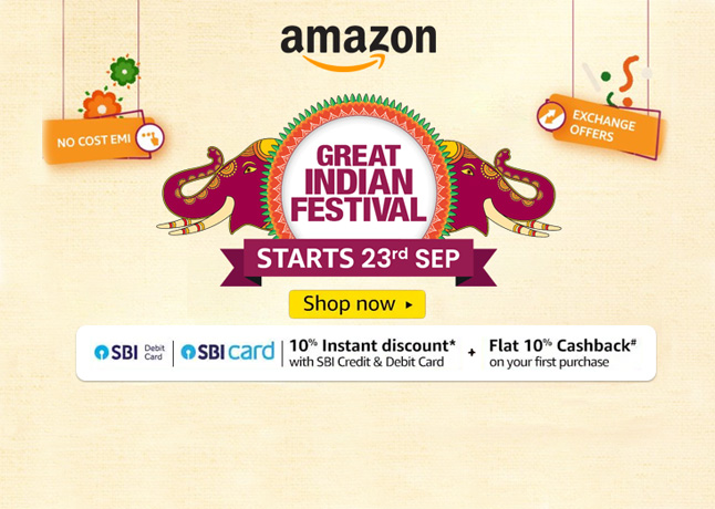 Amazon Great Indian Festival Sale to Start With Deals on Smartphones, Laptops, and More